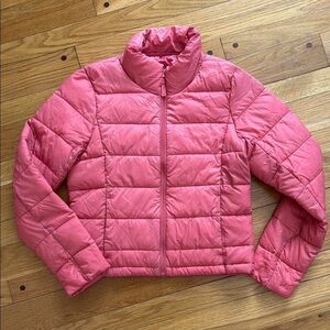 Love Tree Ultra Light Packable Pink Puffer Jacket M